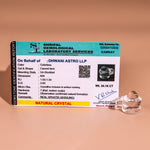 Natural Stone Clear Quartz Shivling - Abhimantrit