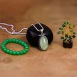 Green Aventurine Bracelet & Pendant With Tree (Combo)
