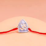 92.5 Pure Silver OM  Thread Rakhi - Abhimantrit & Certified
