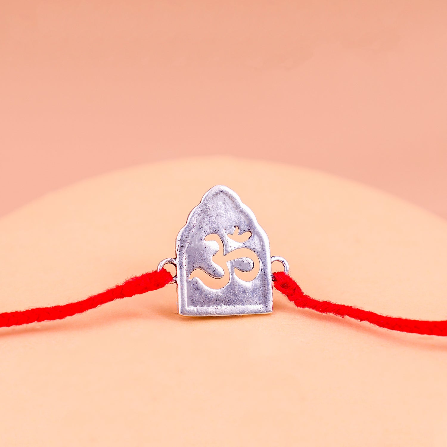 92.5 Pure Silver OM Thread Rakhi - Abhimantrit & Certified
