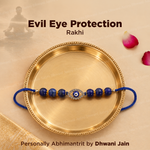 Evil Eye Protection Rakhi | Lapis Lazuli Rakhi | Handmade Spiritual Raksha Bandhan Thread | Protection & Positive Energy Bracelet