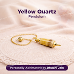 Yellow Quartz Pendulum - Abhimantrit