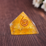 Yellow Citrine Small Pyramid Crystal for Home & Office Decor