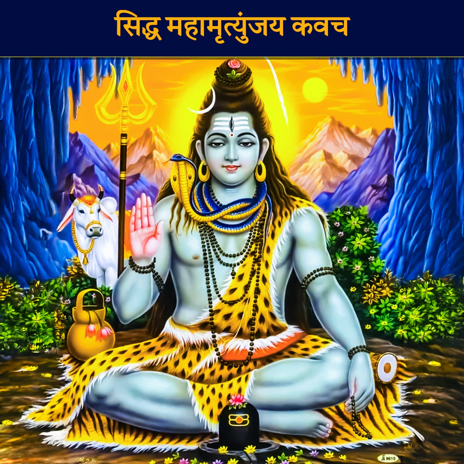 Maha Mrityunjay Rudraksha Kavach (Pure Silver Tabeej) - Abhimantrit