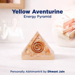 Yellow Aventurine Pyramid - Abhimantrit