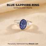 Blue Sapphire Ring for Wisdom, Confidence & Positive Energy