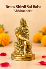 Brass Shirdi Sai Baba Idol - Abhimantrit