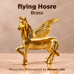 Brass Flying Horse - Abhimantrit