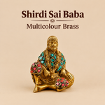 Brass Multi Colour Sai Baba - Abhimantrit