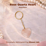 Rose Quartz Heart Keychain – Confidence, Focus & Protection