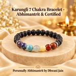 Karungali 7 Chakra Bracelet Abhimantrit For Protection
