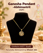 Igp Plating Ganesh Ji Pendant For Success Wisdom Obstacle Removal