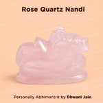 Rose Quartz Nandi - Abhimantrit