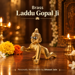 Brass Laddu Gopal Idol - Abhimantrit
