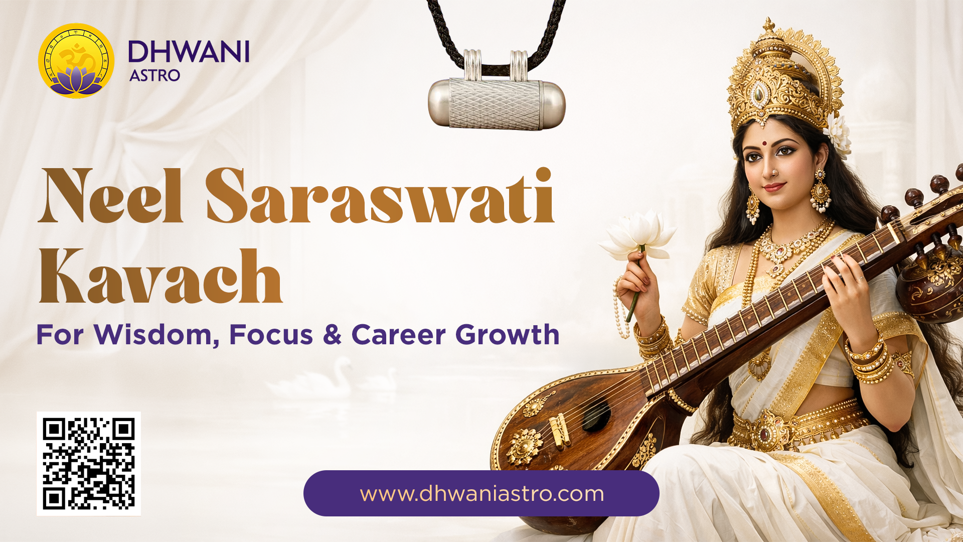 Neel Saraswati Kavach for Wisdom, Focus & Career Growth