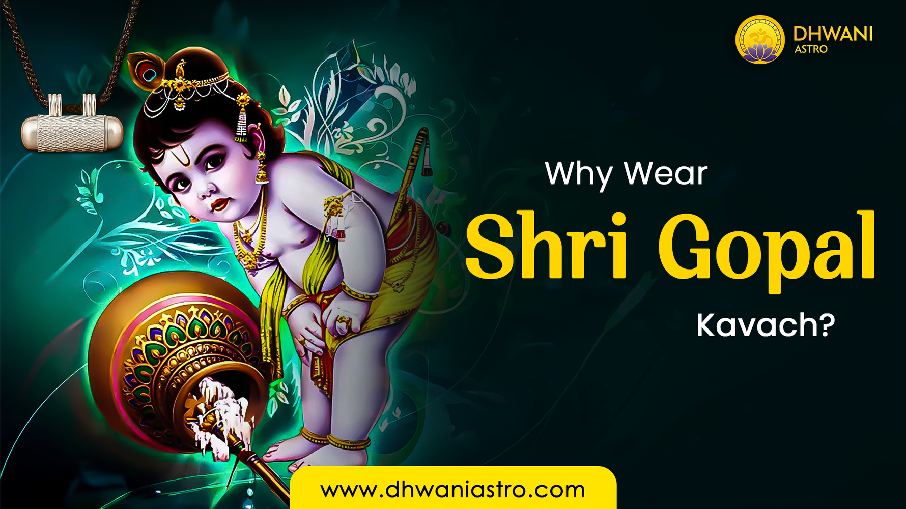 shri gopal kavach pure silver