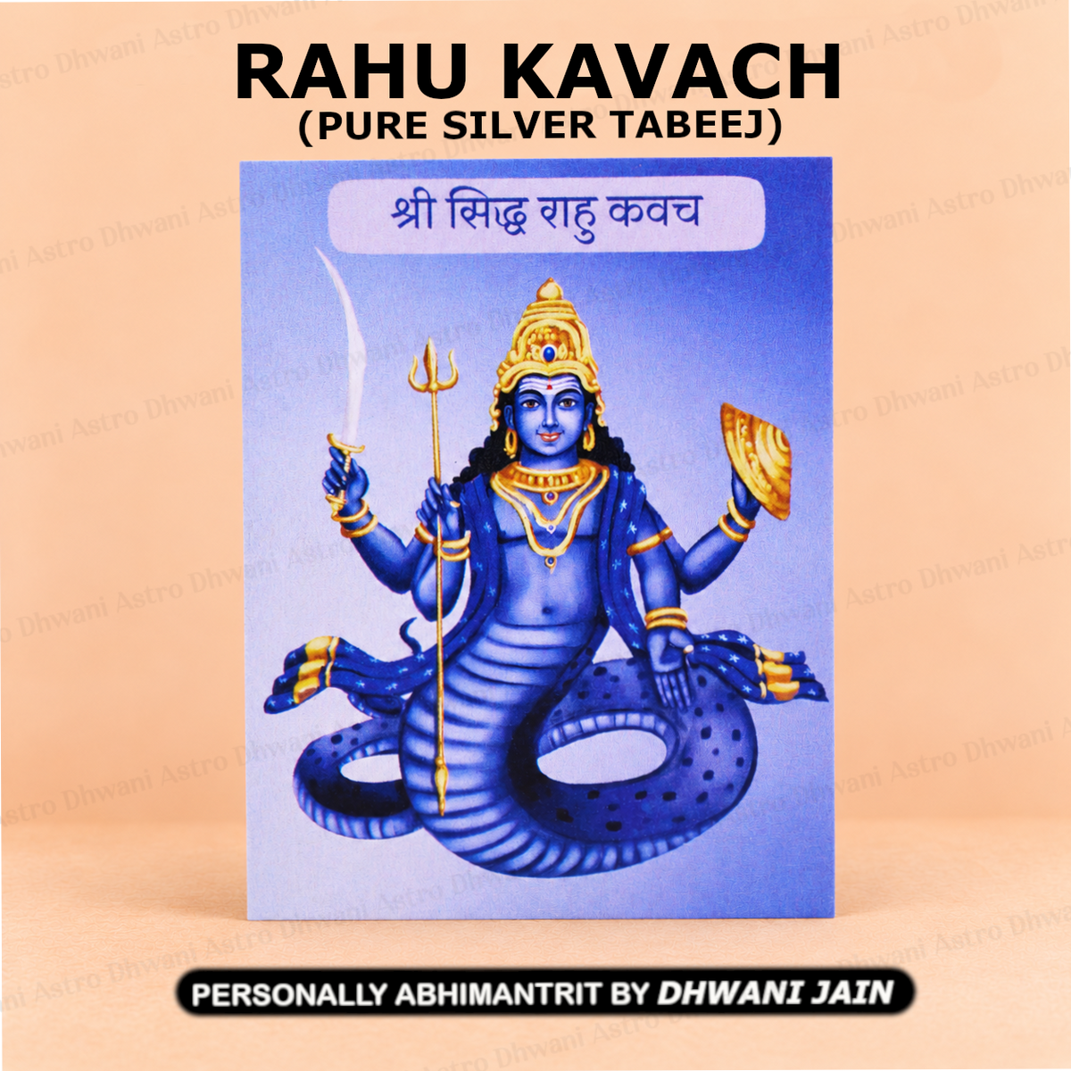 Rahu Kavach Kavach ( PURE SILVER TABEEJ )