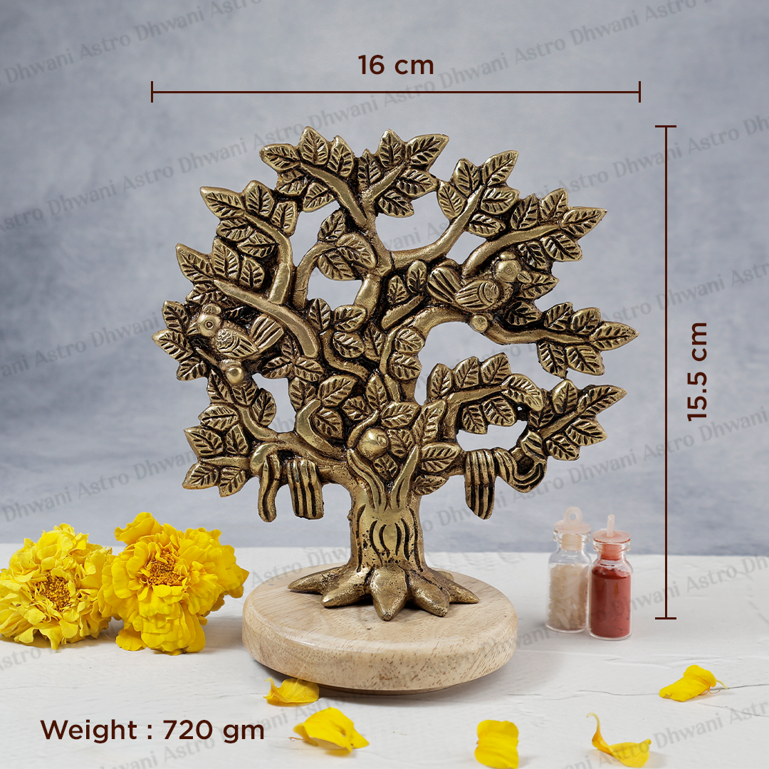 Brass Kalpavriksh Tree ( Wish fulfilling tree) - Abhimantrit