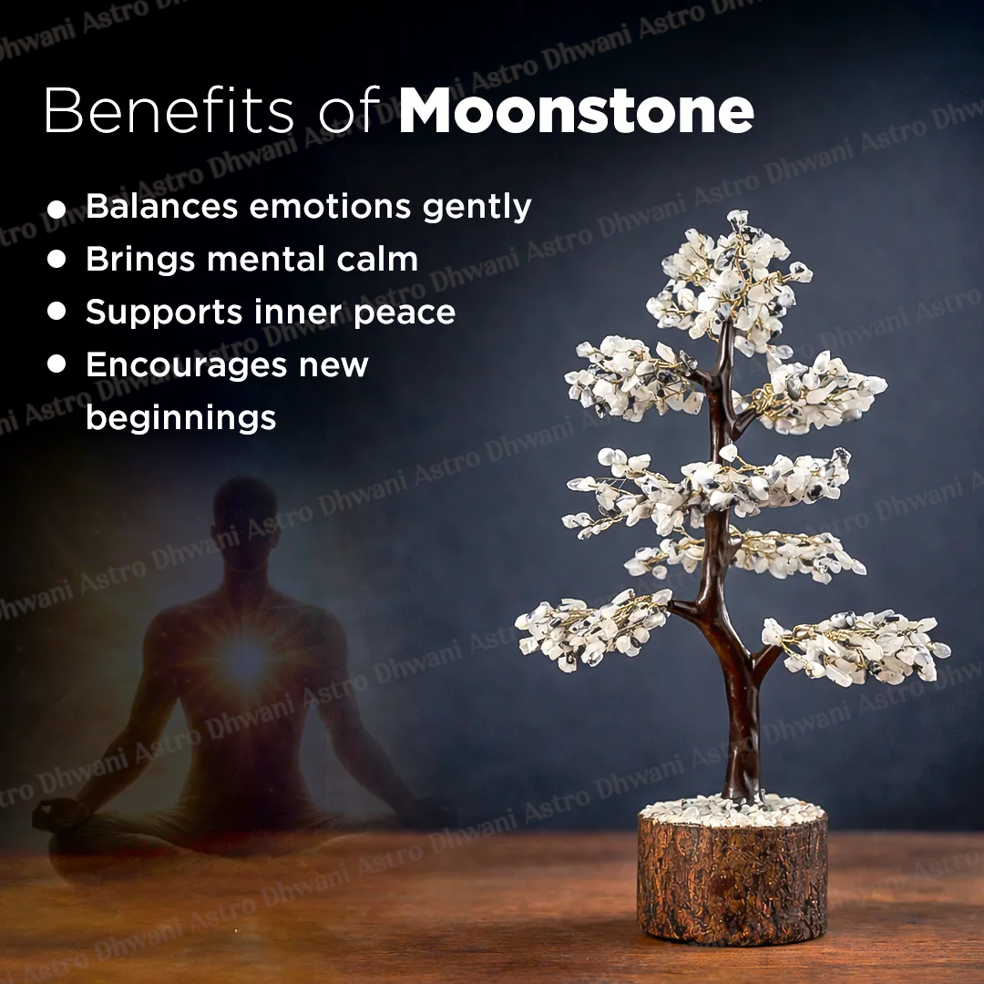 Moonstone Crystal Tree – Mental Stress Relief & Confidence