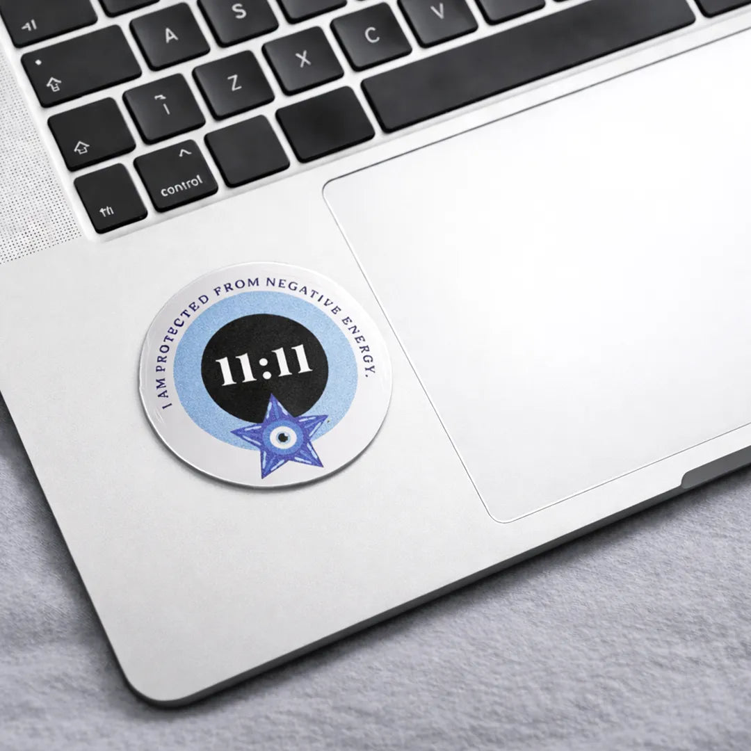 11:11 Protection from Evil Eye Sticker (Pack of 10) – Abhimantrit