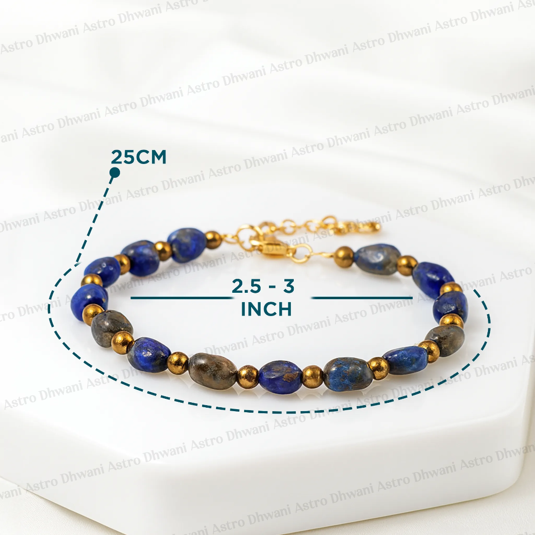 Lapiz Lazuli Anklet: Enhancing Intuition and Spiritual Awareness
