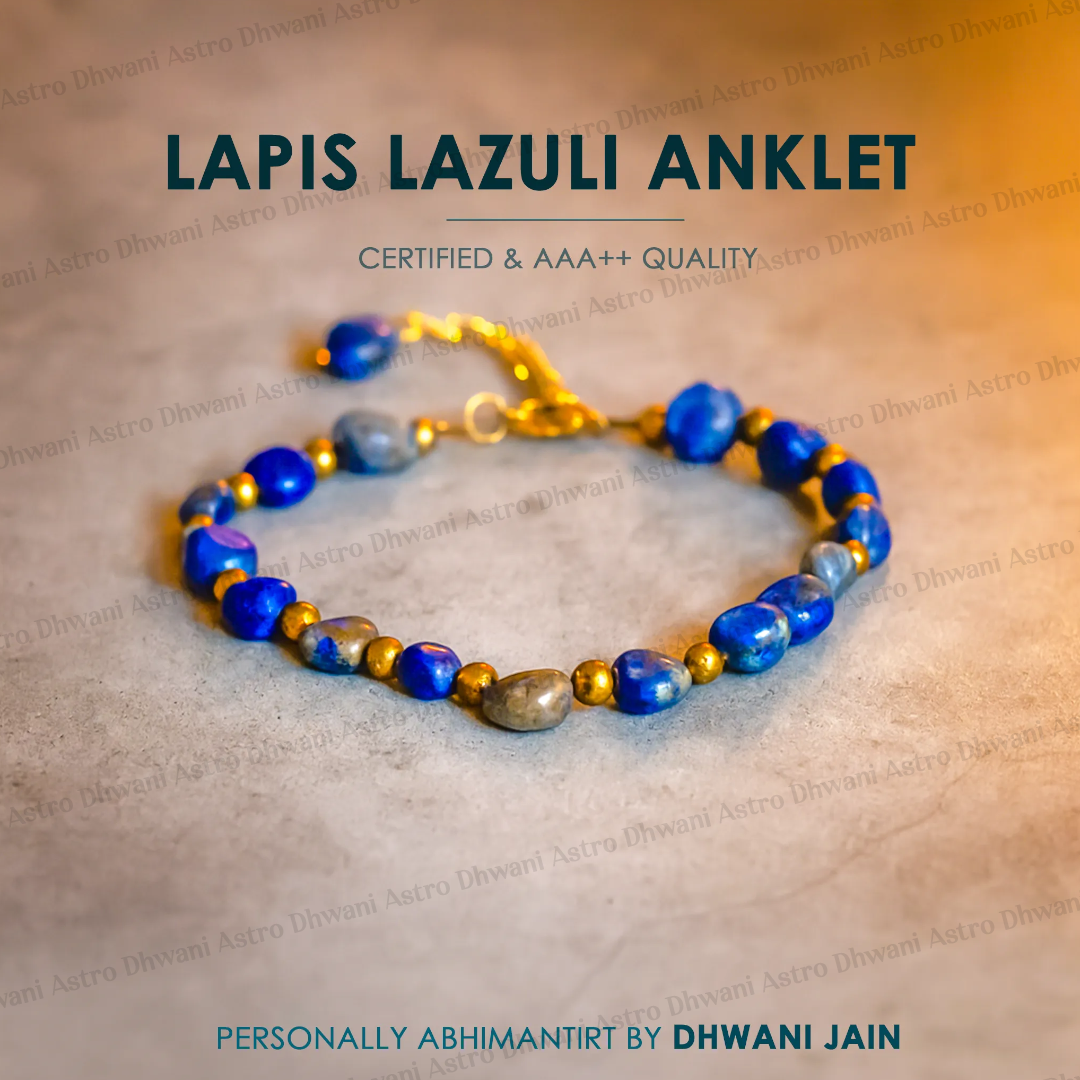Lapiz Lazuli Anklet: Enhancing Intuition and Spiritual Awareness