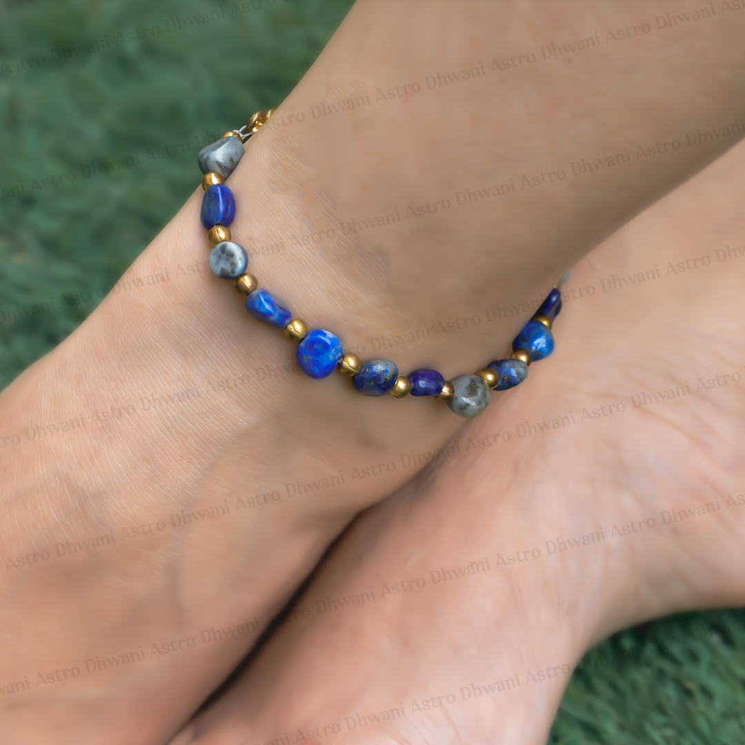 Lapiz Lazuli Anklet: Enhancing Intuition and Spiritual Awareness
