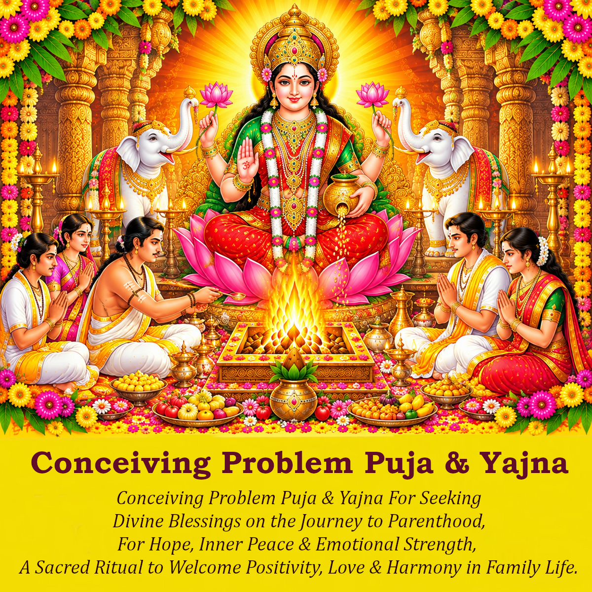 Conceiving Problem Puja & Yajna: Overcome Pregnancy Issues with Powerful Rituals