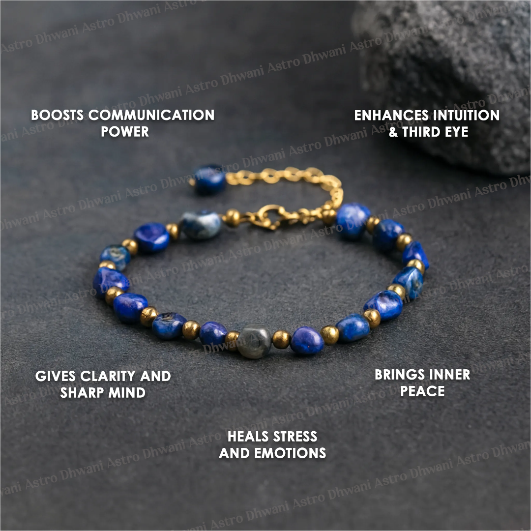 Lapiz Lazuli Anklet: Enhancing Intuition and Spiritual Awareness