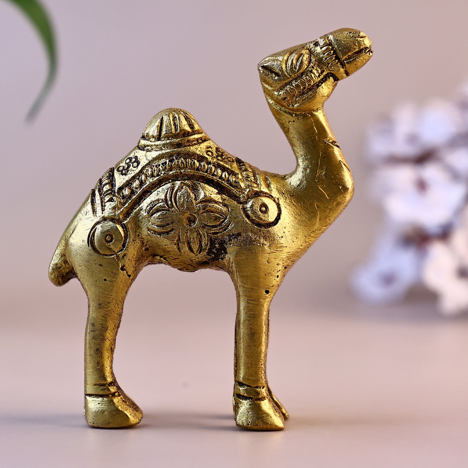 Brass Camel Statue - Abhimantrit