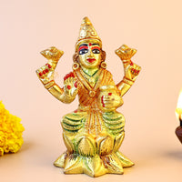 Brass Laxmi Idol - Abhimantrit