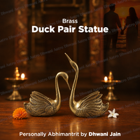 Brass Duck Pair Statue for Love, Harmony & Prosperity