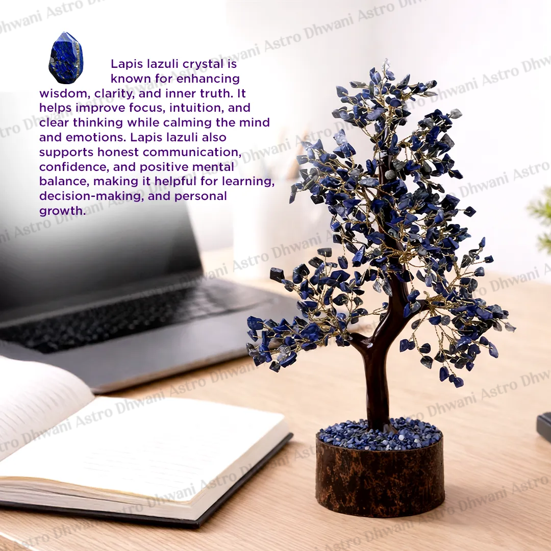 Lapis Lazuli Crystal Tree – Wisdom, Communication & Confidence