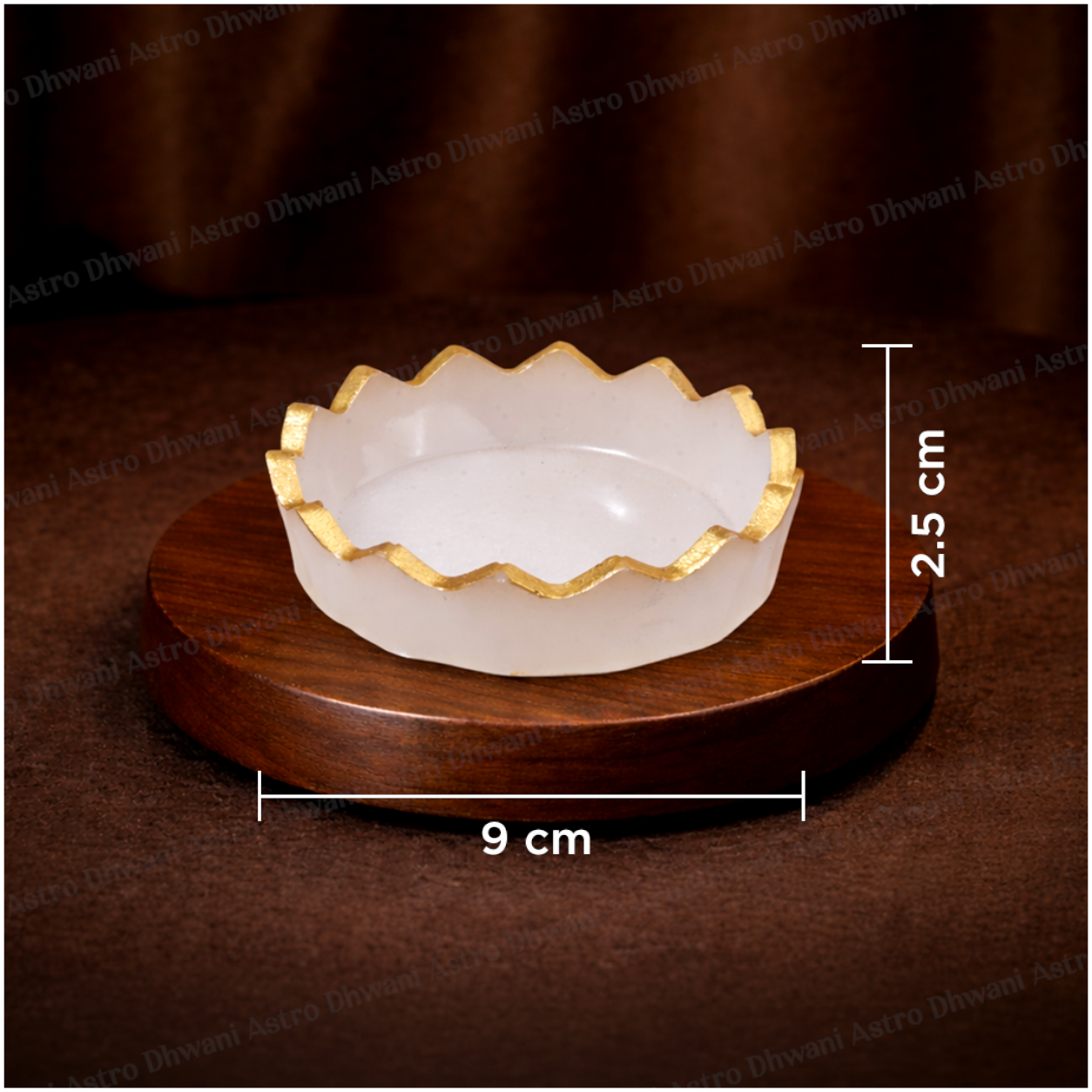 Aura Selenite Bowl for Energy Cleansing & Crystal Charging - Abhimantrit