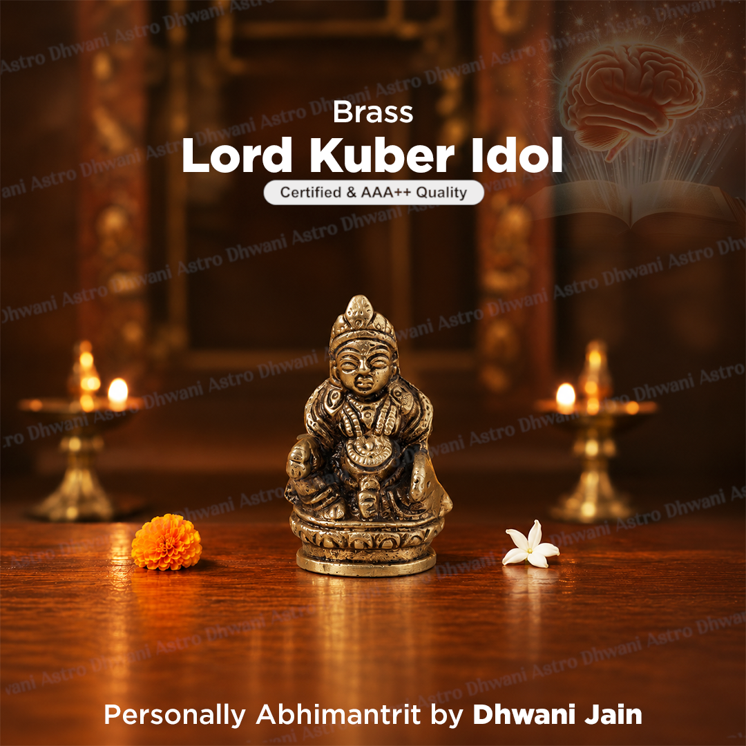Brass Lord Kuber Idol – Abhimantrit
