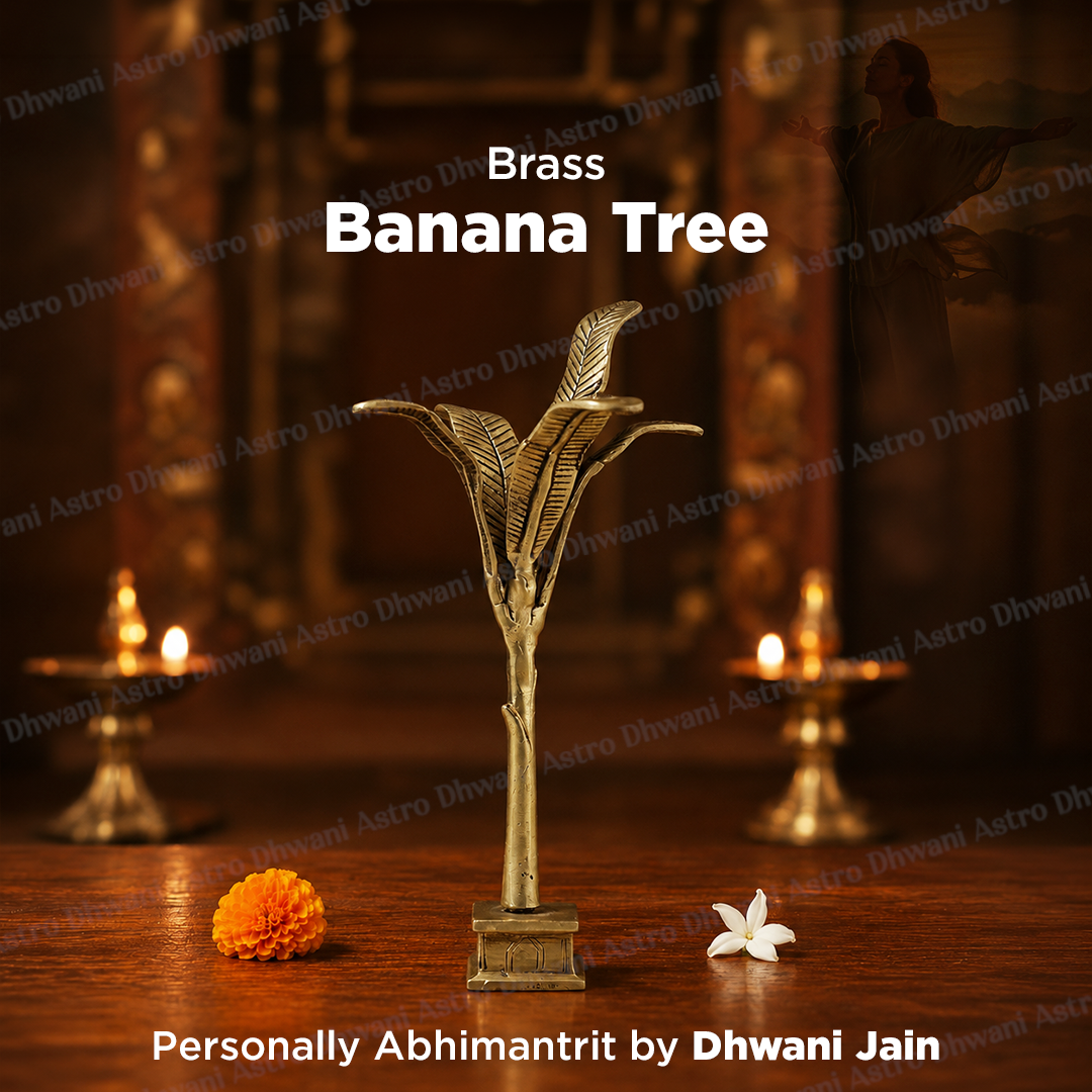 Brass Banana Tree for Growth, Prosperity & Positive Energy
