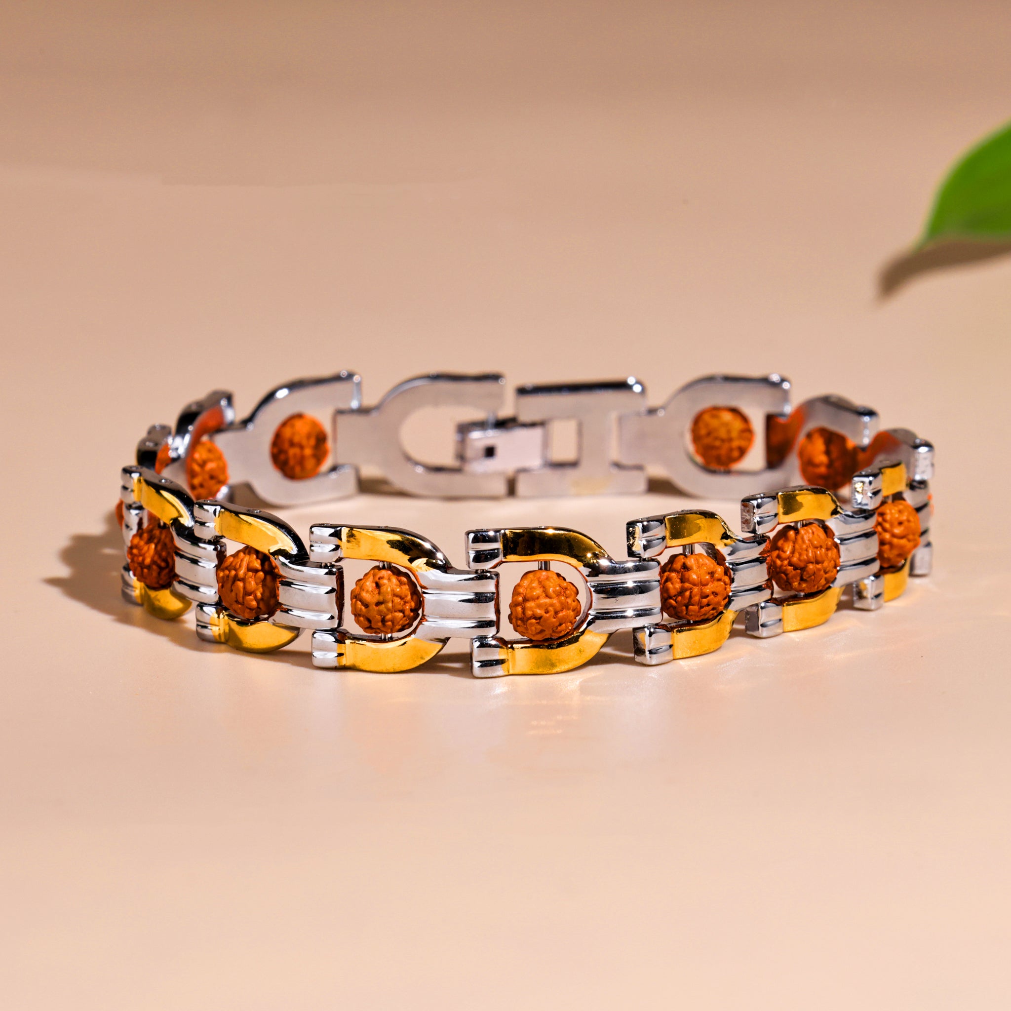 PanchMukhi Rudraksha Bracelet (IGP Gold & Silver Plating) – Abhimantrit