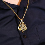 Lord Shiva with Trishul on Back Pendant - Abhimantrit