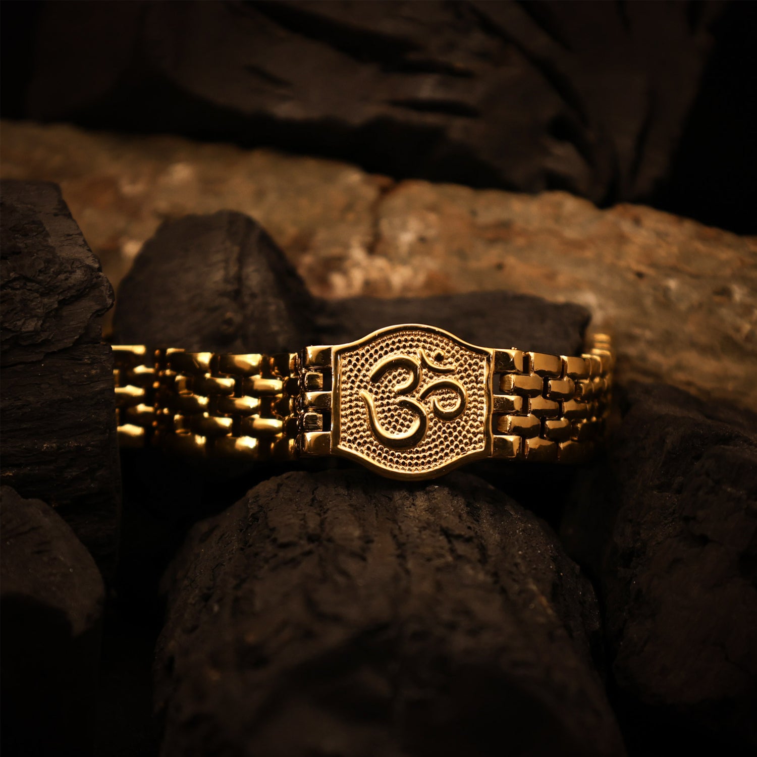 Om Bracelet (IGP Gold Plating) - Abhimantrit