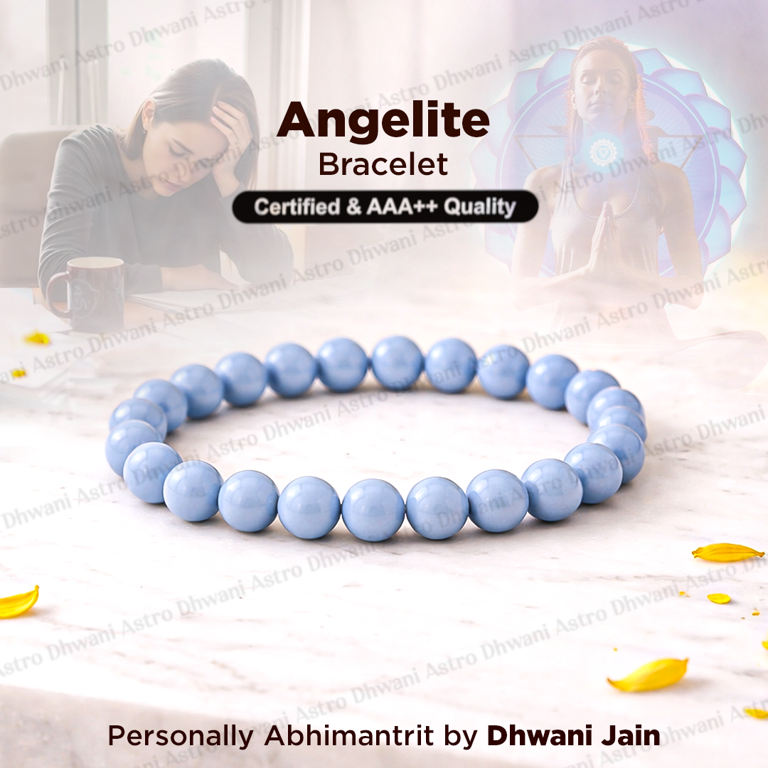 प्राकृतिक मानसिक और भावनात्मक उपचार कंगन (एंजेलाइट) - अभिमंत्रित और प्रमाणित