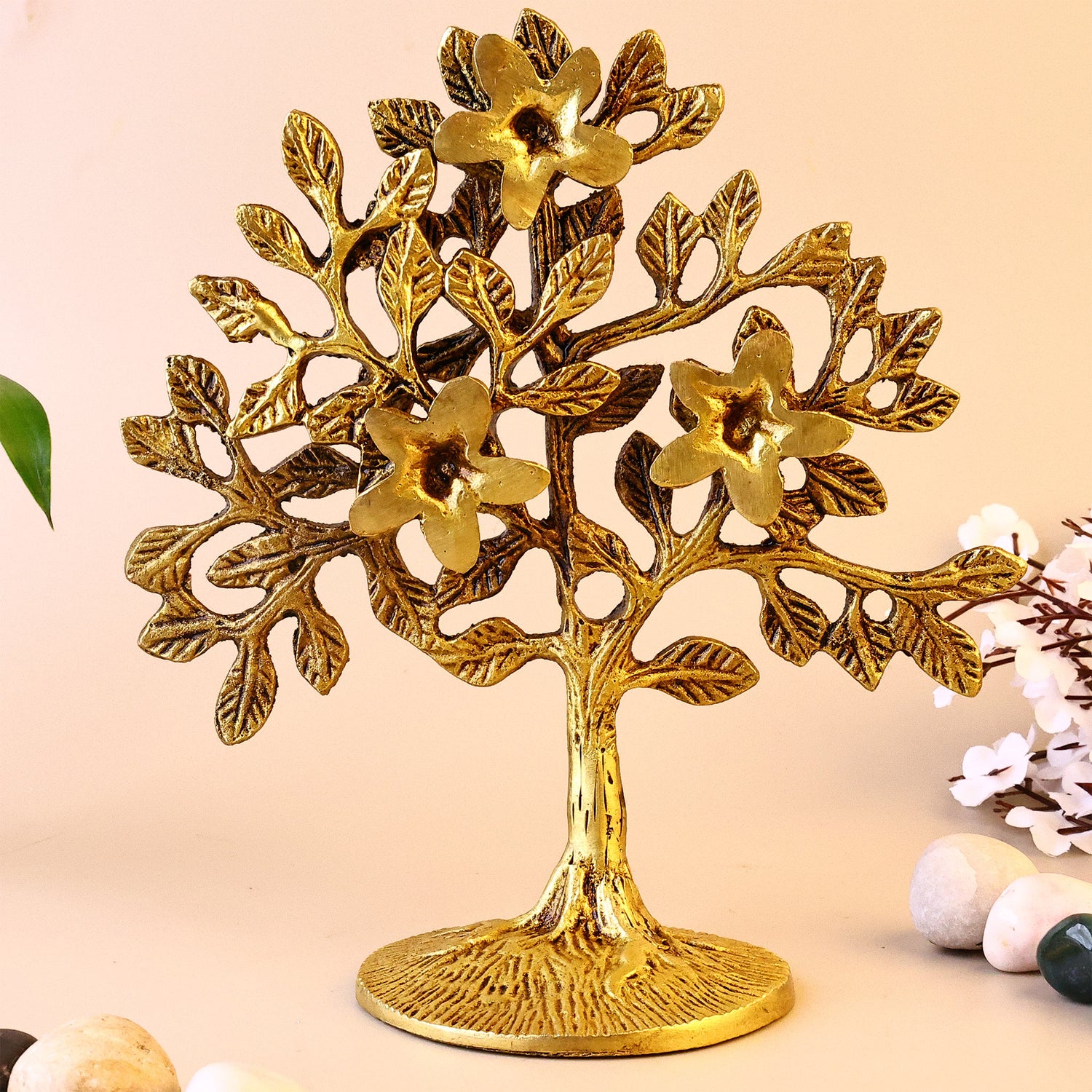 Brass Tree Sculpture - Abhimantrit