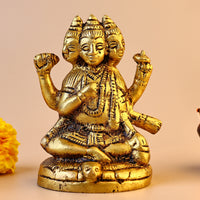 Brass Dattateya Sculpture - Abhimantrit