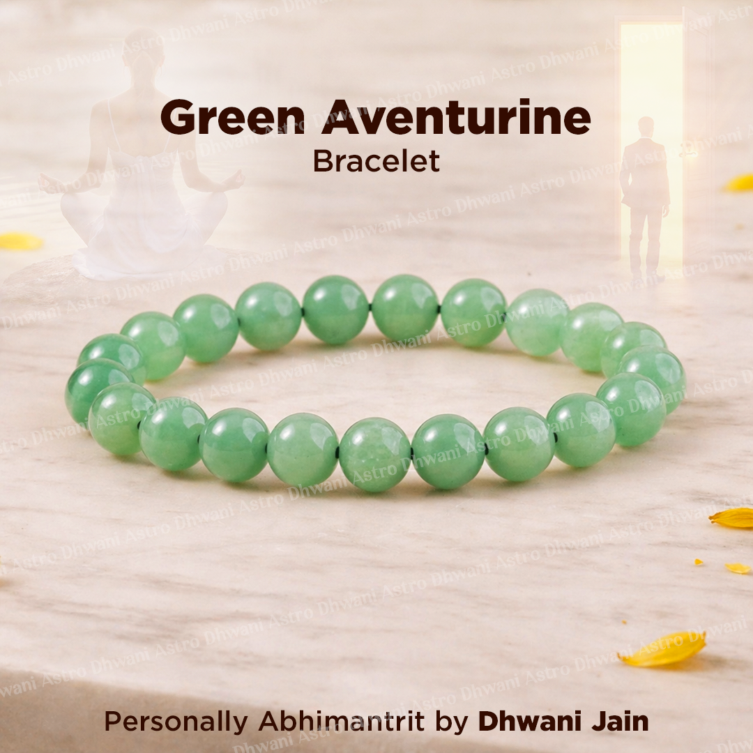 Green Aventurine Bracelet: Promotes Wealth Attraction & Money Growth