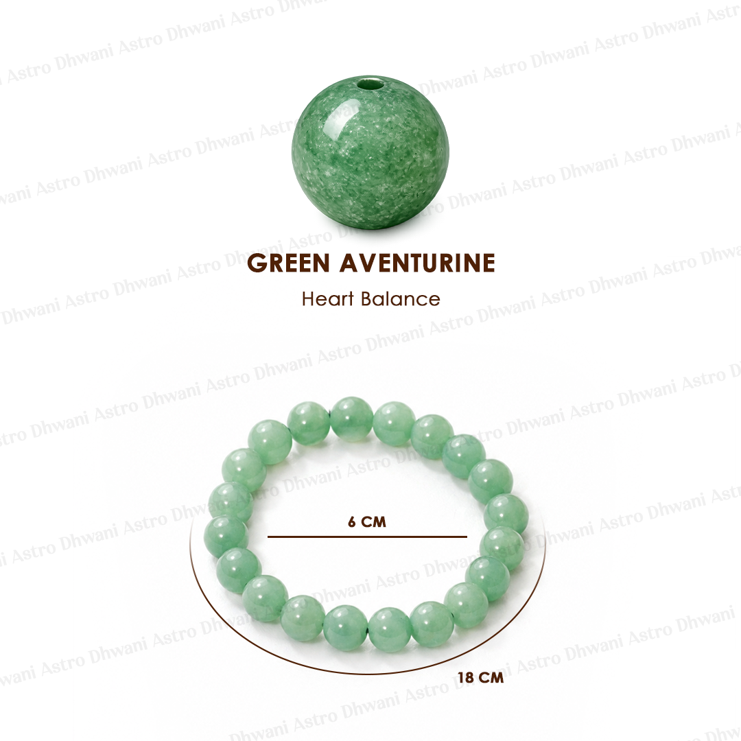 Green Aventurine Bracelet: Promotes Wealth Attraction & Money Growth