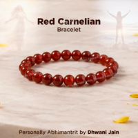 Red Carnelian Bracelet for Mangal & Sun Strength (Abhimantrit)