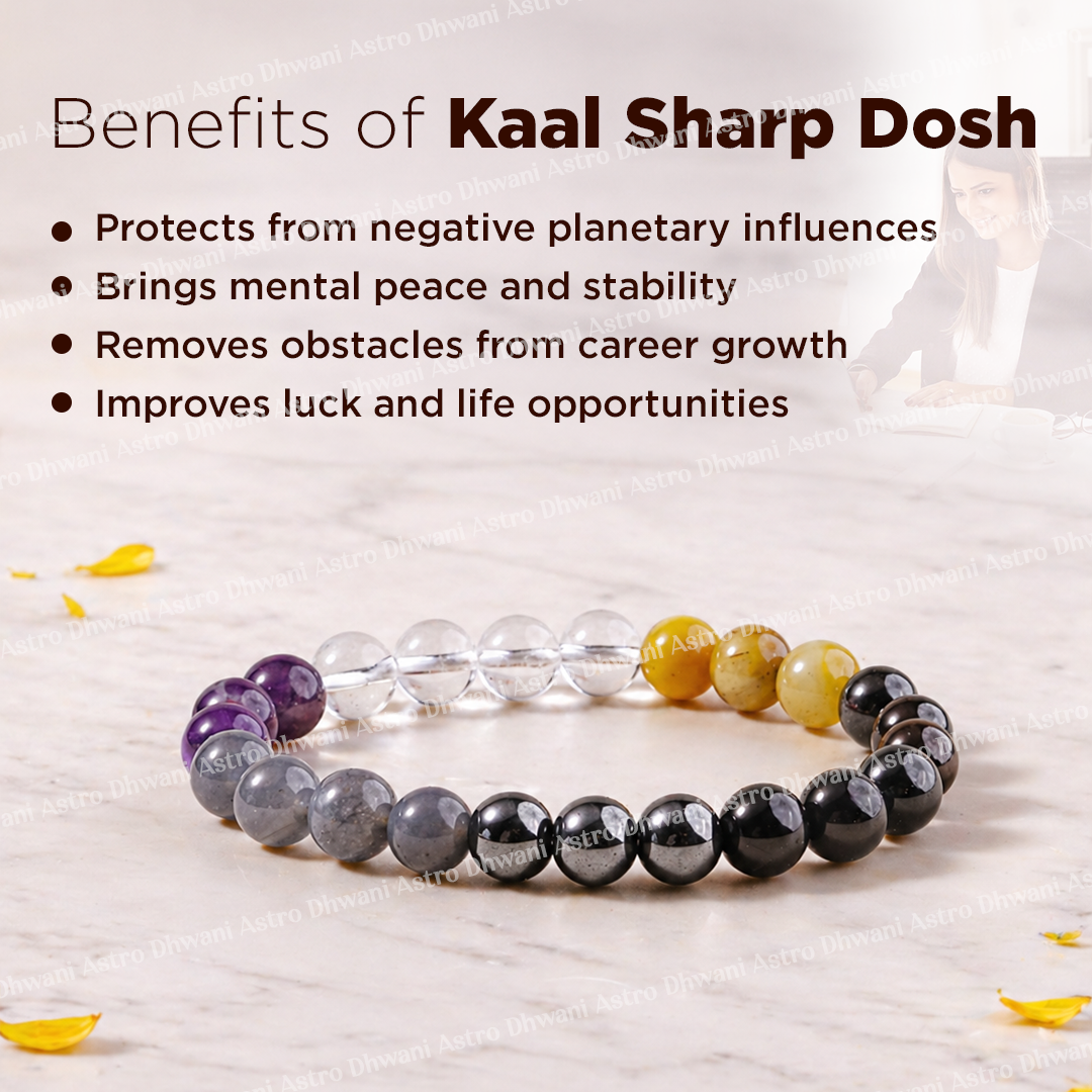 Kaal Sarp Dosh Bracelet (Abhimantrit) for Protection & Stability