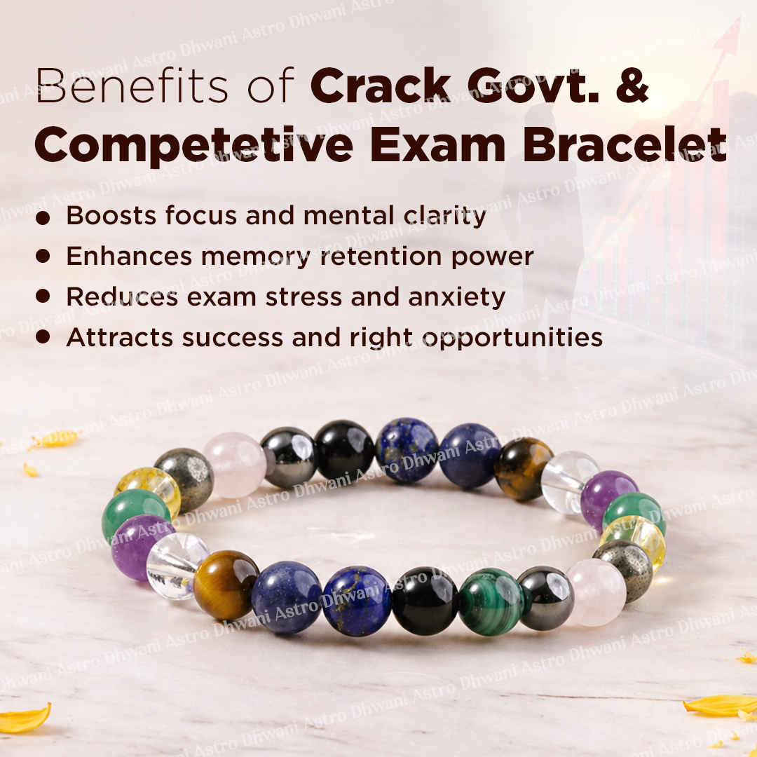 Crack Govt & Competitive Exam Bracelet - Abhimantrit & Certified