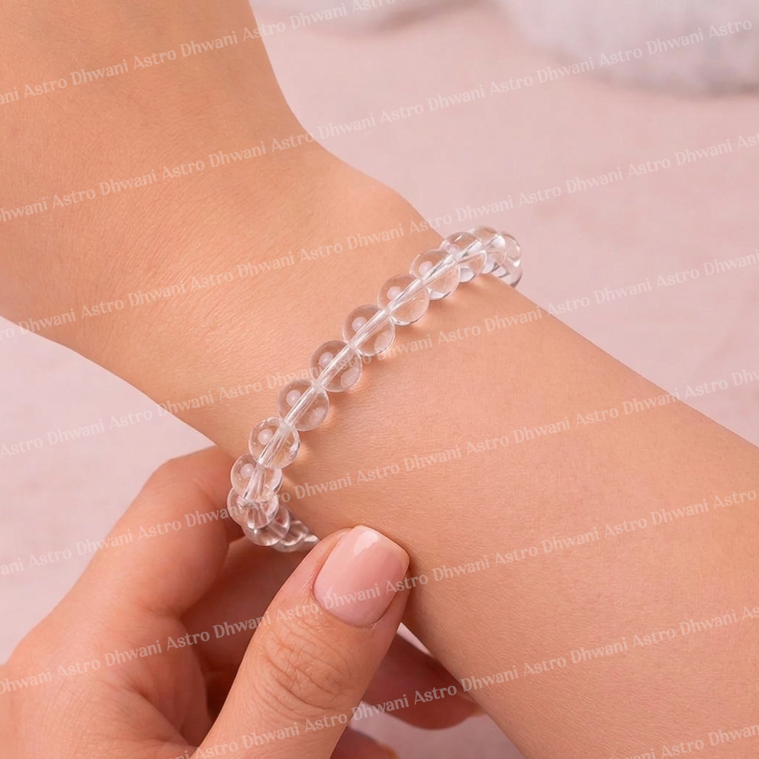 Clear Quartz Bracelet for Clarity, Healing & Positive Energy