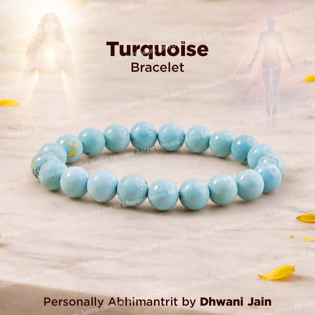 Turquoise Bracelet for Protection, Calmness & Communication