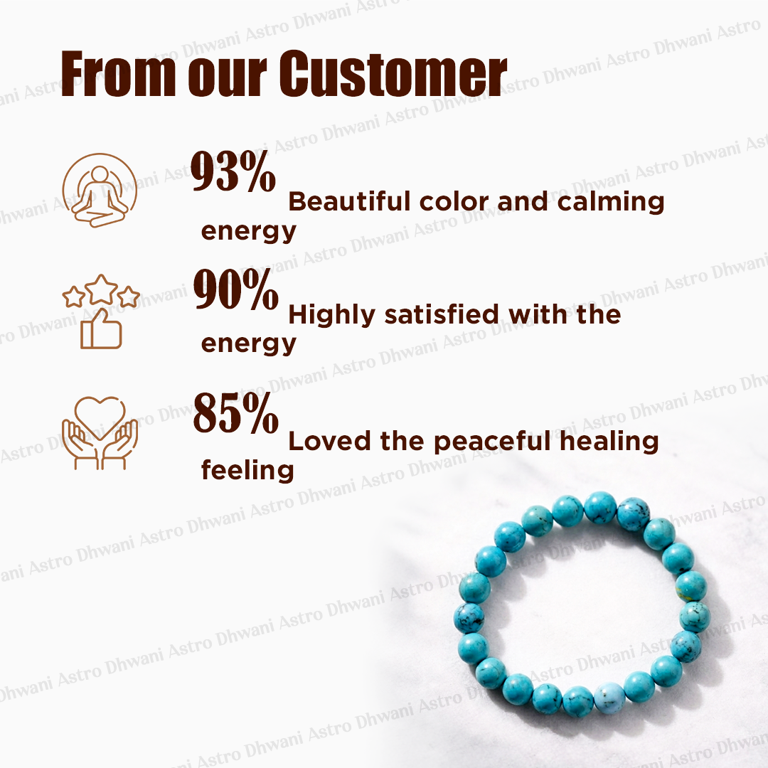 Turquoise Bracelet for Protection, Calmness & Communication